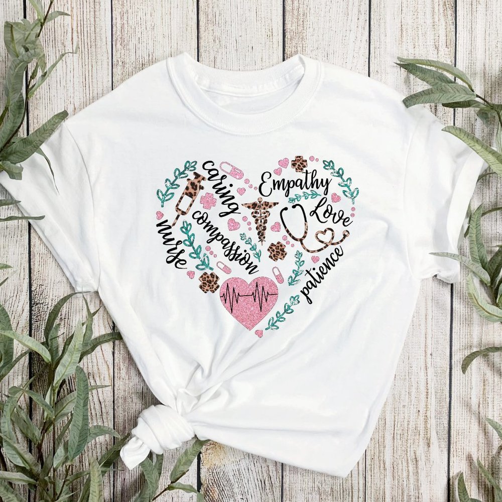 Nurse Life Nurse Appreciation Graphic T-shirt, Nurse Shirt - White